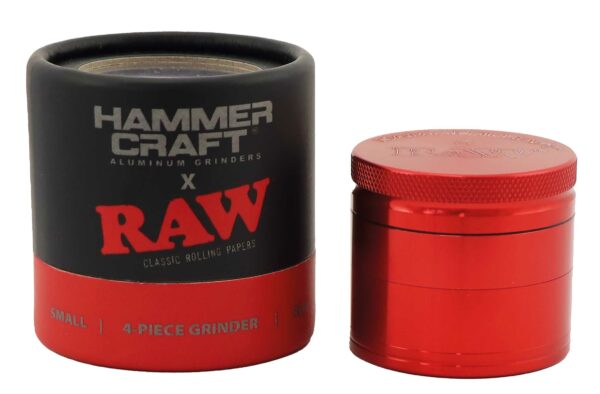 RAW Hammer Craft Alumiini Grinderi 4-osainen Red - Image 2