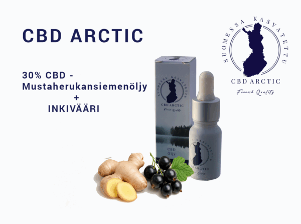CBD Arctic 30% Mustaherukka/Inkivääri CBD-öljy