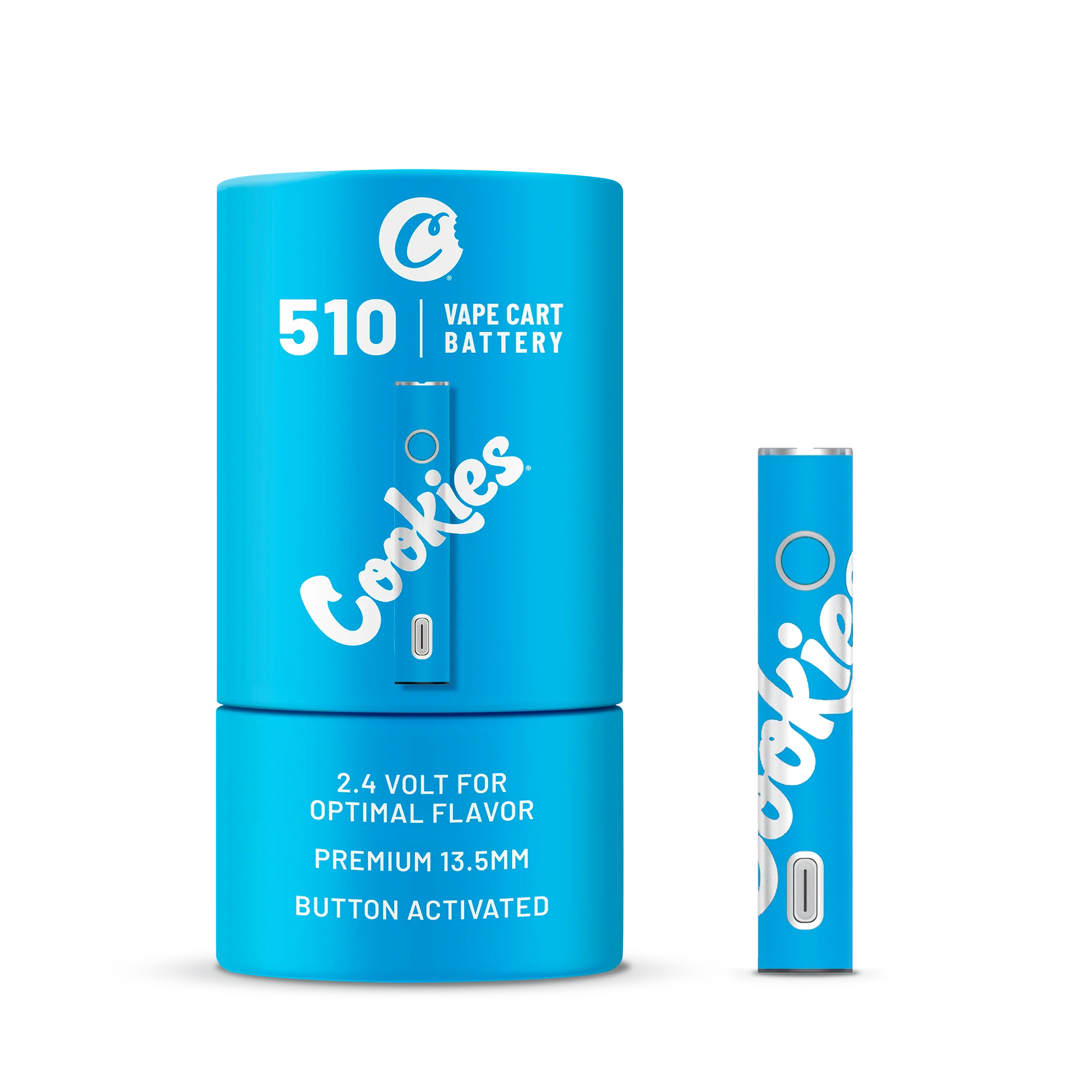 Cookies | 510 Vape Akku (USB-C) - Blue