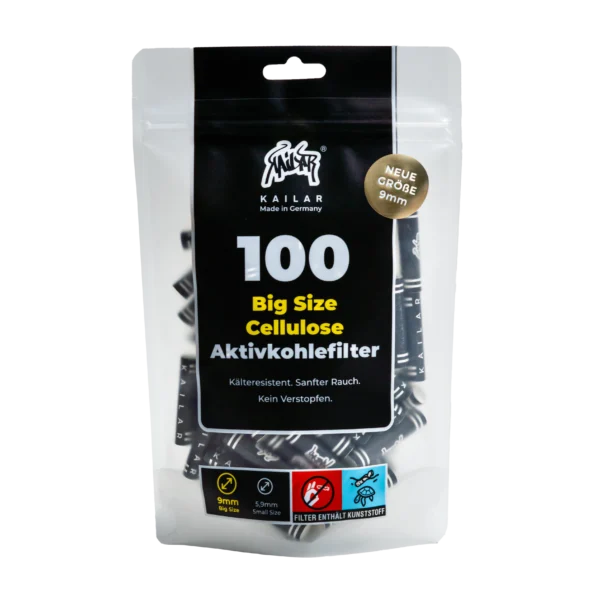 9mm Ø Kailar Filters 100 kpl pussi
